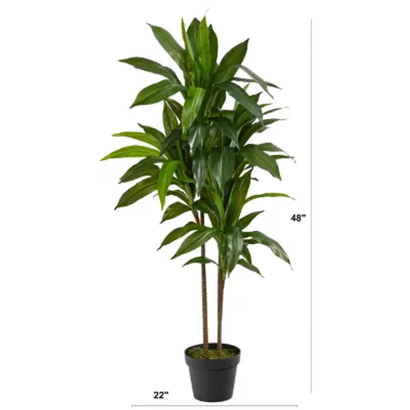Nearly Natural 48in. Green Dracaena Artificial Tree