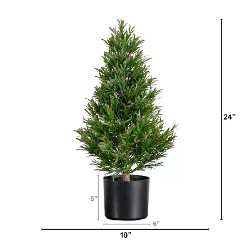 Nearly Natural 2ft. Green Rosemary Topiary