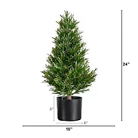 Nearly Natural 2ft. Green Rosemary Topiary