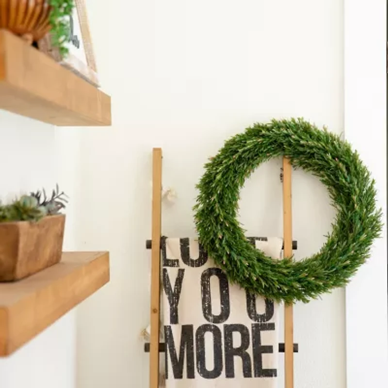 Nearly Natural 24in. Green Rosemary Wreath