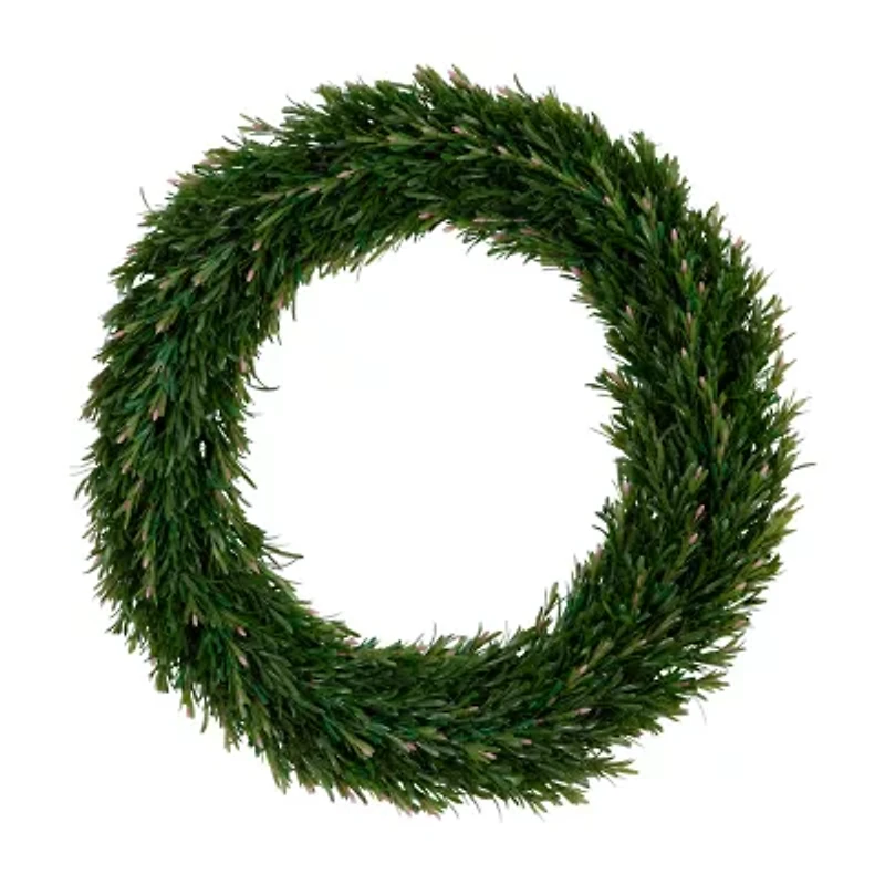 Nearly Natural 24in. Green Rosemary Wreath