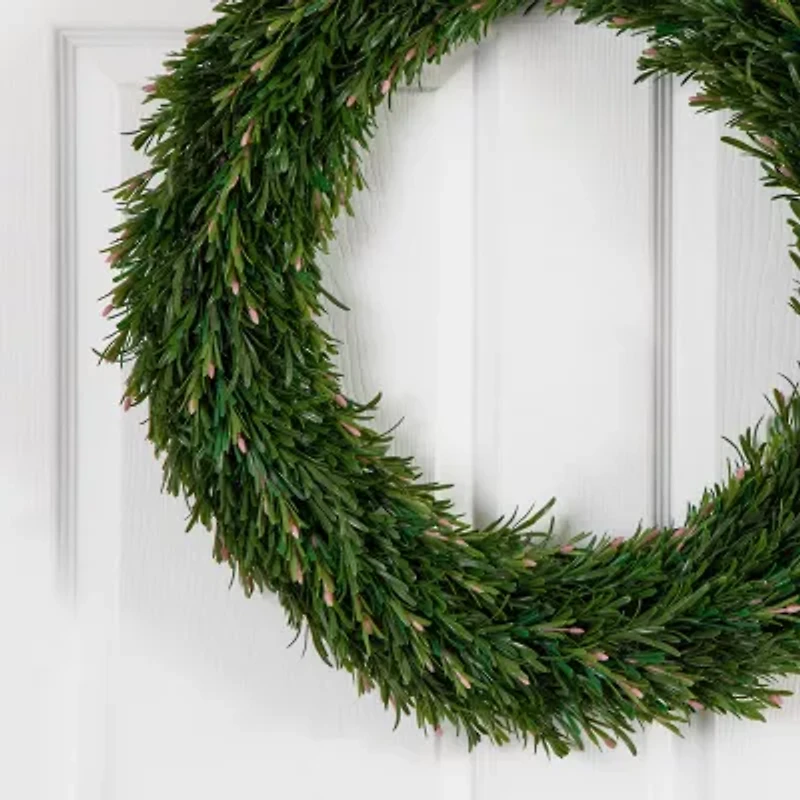 Nearly Natural 24in. Green Rosemary Wreath