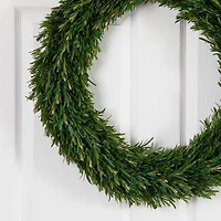 Nearly Natural 24in. Green Rosemary Wreath