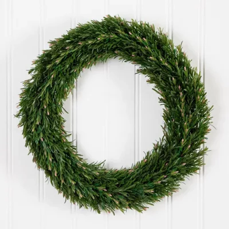 Nearly Natural 24in. Green Rosemary Wreath