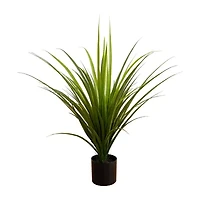 Nearly Natural 27in Green Grass Artificial Plant