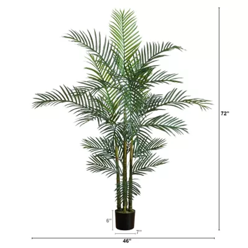Nearly Natural 6ft. Green Areca Artificial Tree