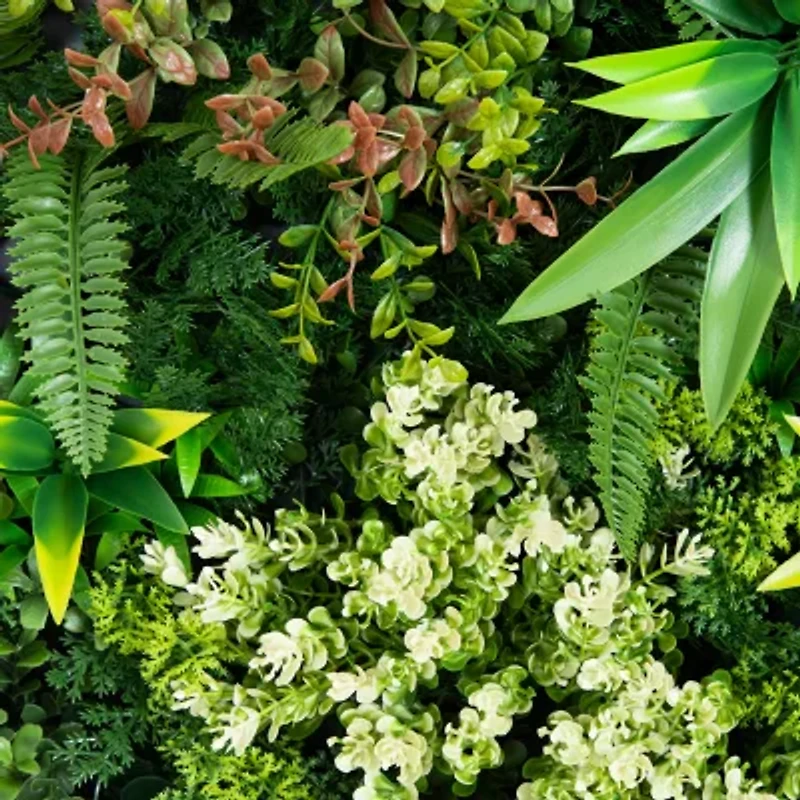 Nearly Natural 20in. X 20in. Green Queensland Rainforest Wall Panel Artificial Plant