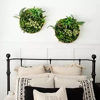 Nearly Natural 20in. X 20in. Green Queensland Rainforest Wall Panel Artificial Plant