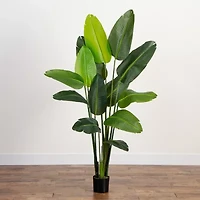 Nearly Natural 6ft. Green Travelers Palm Artificial Tree