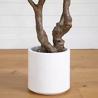 Nearly Natural 6ft. Green Grand Olive Indoor Artificial Tree