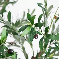 Nearly Natural 6ft. Green Grand Olive Indoor Artificial Tree