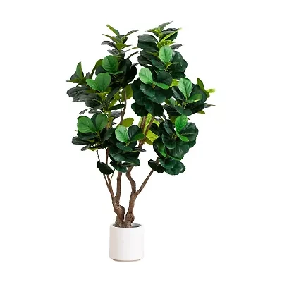 Nearly Natural 6ft. Green Grand Fiddle Leaf Artificial Tree