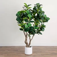 Nearly Natural 6ft. Green Grand Fiddle Leaf Artificial Tree