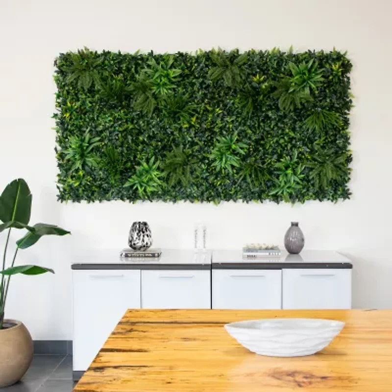 Nearly Natural 40in. X 40in. Green Andean Cloud Forest Wall Panel Artificial Plant