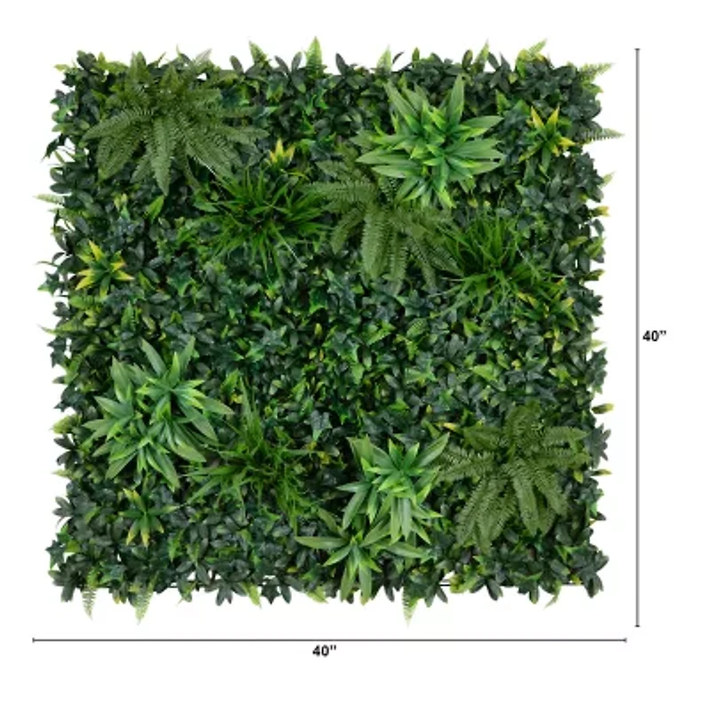 Nearly Natural 40in. X 40in. Green Andean Cloud Forest Wall Panel Artificial Plant