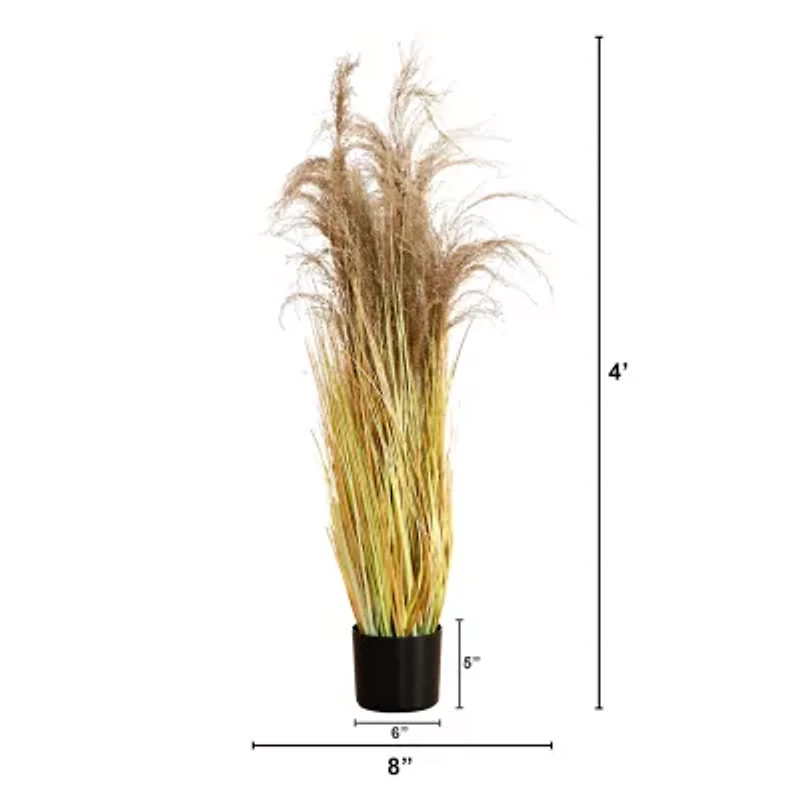 Nearly Natural 4ft. Green Pampas Grass Artificial Plant