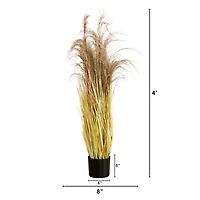 Nearly Natural 4ft. Green Pampas Grass Artificial Plant