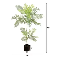 Nearly Natural 3.5ft. Green Minimalist Jacaranda Artificial Plant