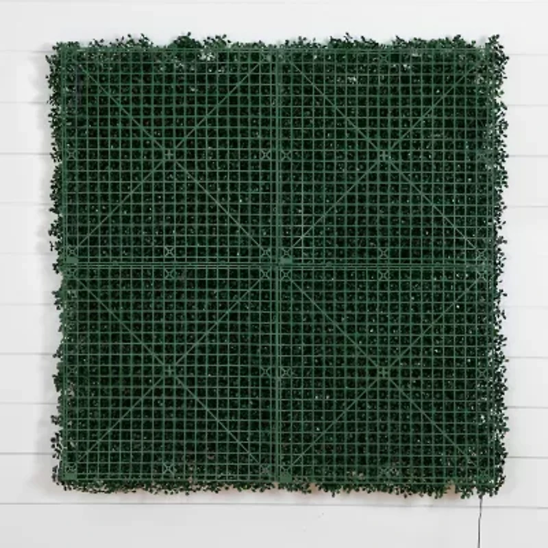 Nearly Natural 40in. X 40in. Green Lighted Boxwood Wall Panel Artificial Plant