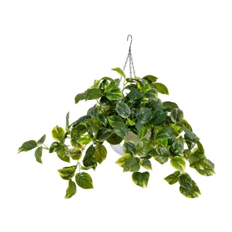 Nearly Natural 24in. Green Lighted Pothos Artificial Plant