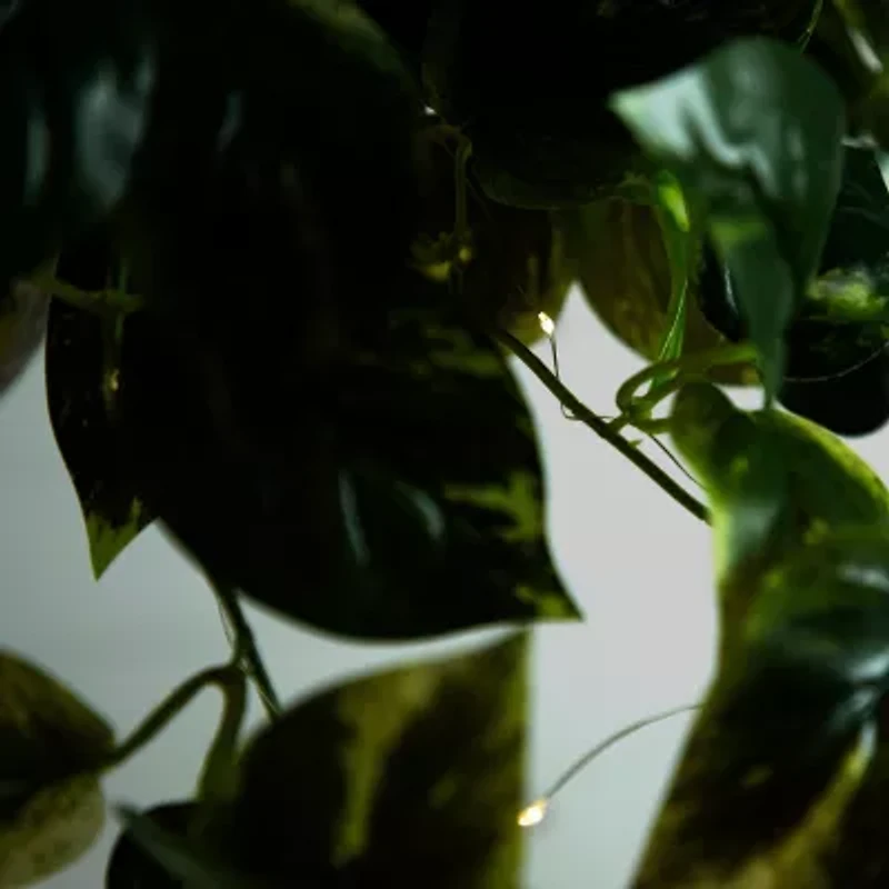 Nearly Natural 24in. Green Lighted Pothos Artificial Plant