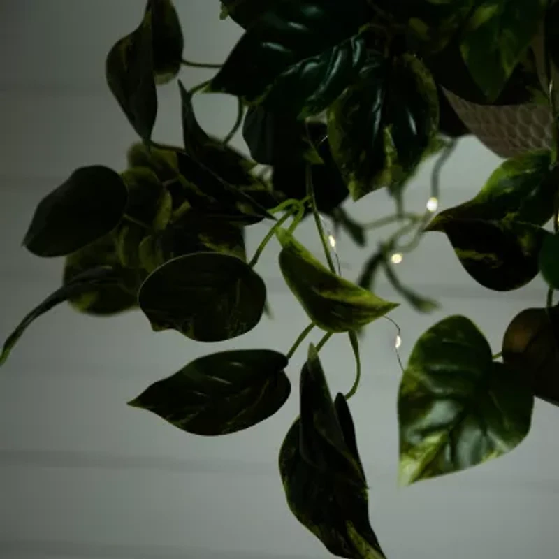 Nearly Natural 24in. Green Lighted Pothos Artificial Plant