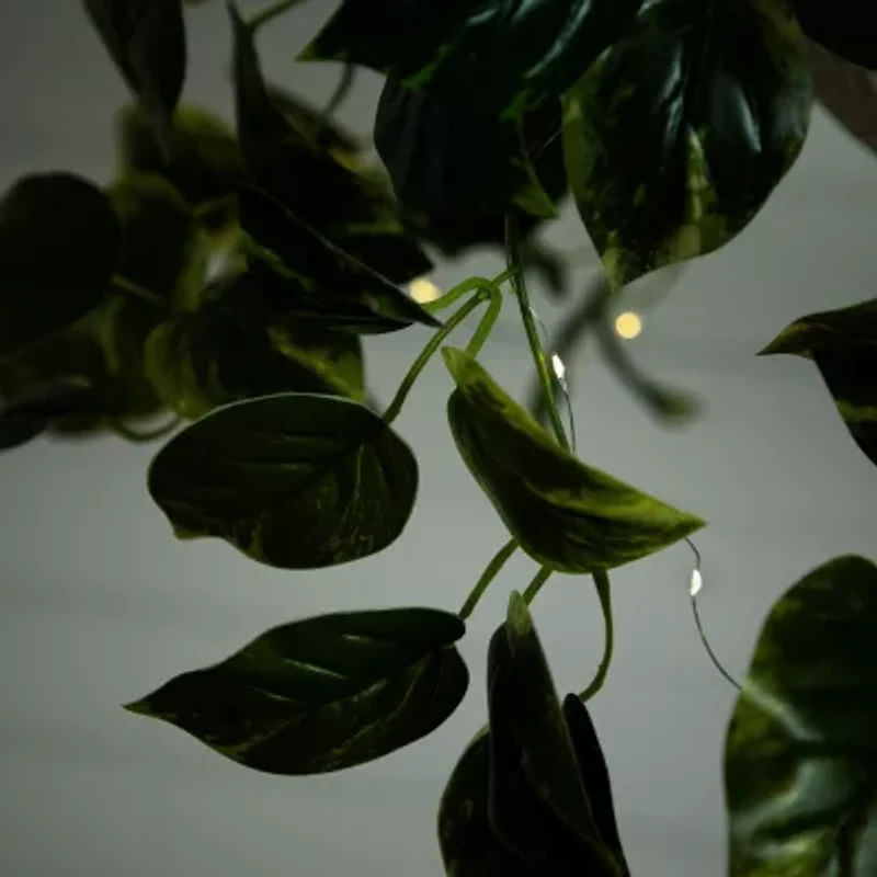 Nearly Natural 24in. Green Lighted Pothos Artificial Plant