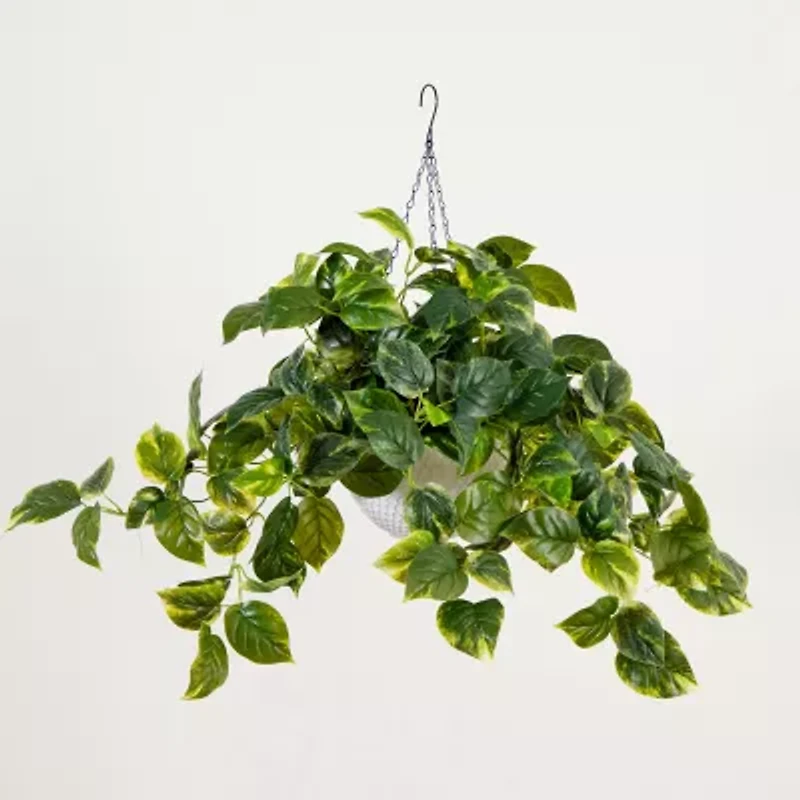 Nearly Natural 24in. Green Lighted Pothos Artificial Plant