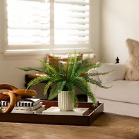 Nearly Natural 16in Green Fern Artificial Plant