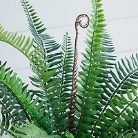 Nearly Natural 16in Green Fern Artificial Plant