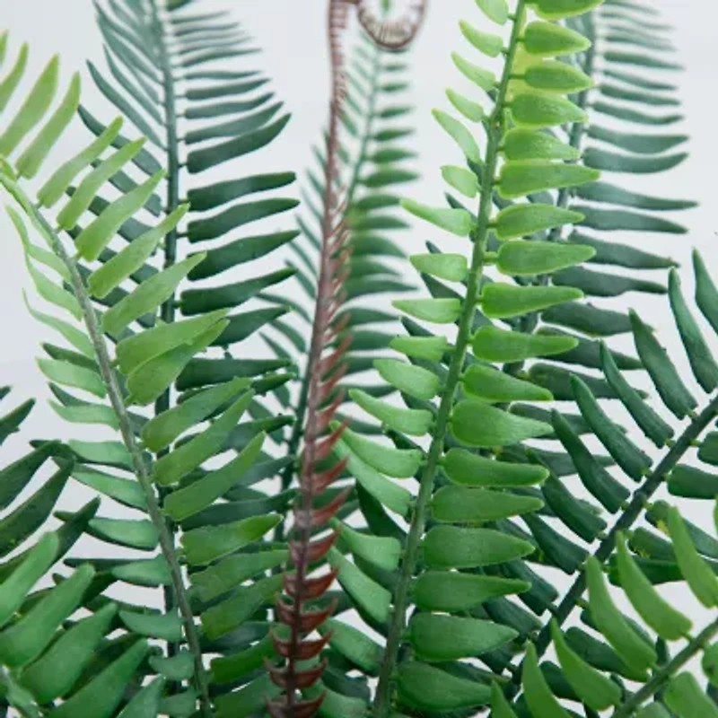 Nearly Natural 16in Green Fern Artificial Plant