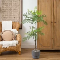 Nearly Natural 5ft. Green Minimalist Jacaranda Artificial Plant