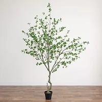 Nearly Natural 10ft. Green Minimalist Citrus Artificial Tree