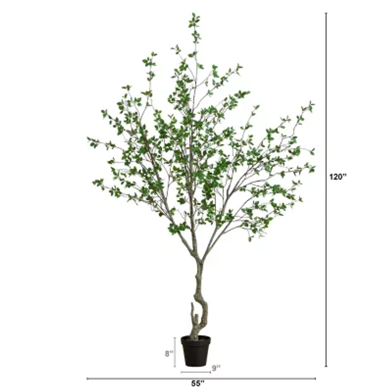 Nearly Natural 10ft. Green Minimalist Citrus Artificial Tree