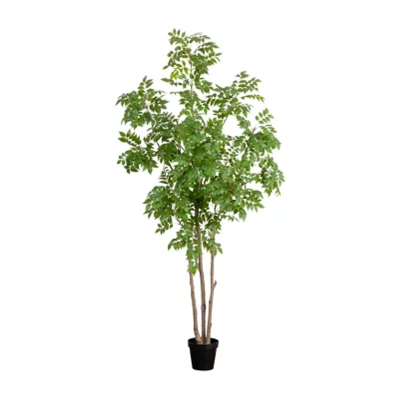 Nearly Natural 8ft. Green Sumac Indoor Artificial Tree