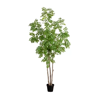 Nearly Natural 8ft. Green Sumac Indoor Artificial Tree