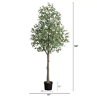Nearly Natural 12ft. Green Eucalyptus Artificial Tree
