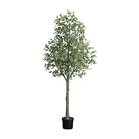Nearly Natural 12ft. Green Eucalyptus Artificial Tree