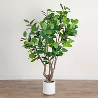 Nearly Natural 6ft. Green Audrey Ficus Artificial Tree