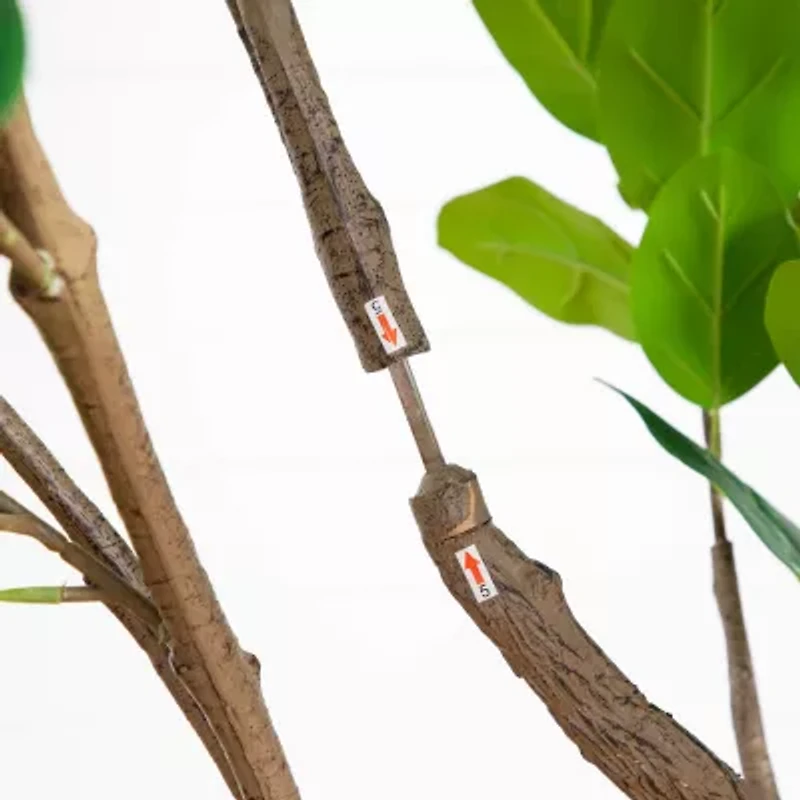 Nearly Natural 6ft. Green Audrey Ficus Indoor Artificial Tree