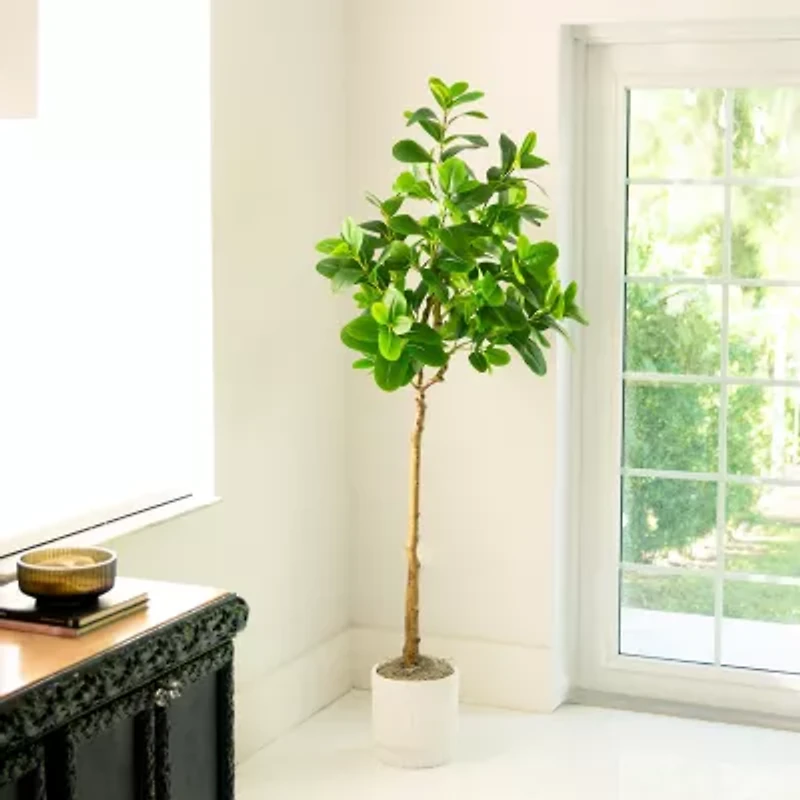 Nearly Natural 6ft. Green Audrey Ficus Artificial Tree