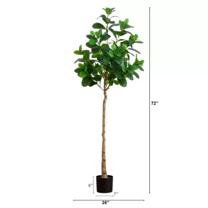 Nearly Natural 6ft. Green Audrey Ficus Artificial Tree