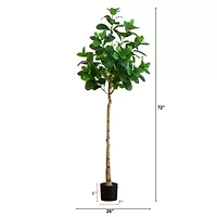 Nearly Natural 6ft. Green Audrey Ficus Artificial Tree
