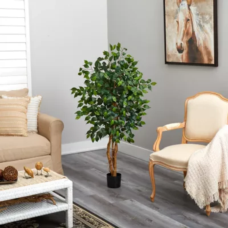 Nearly Natural 4ft. Green Ficus Artificial Tree