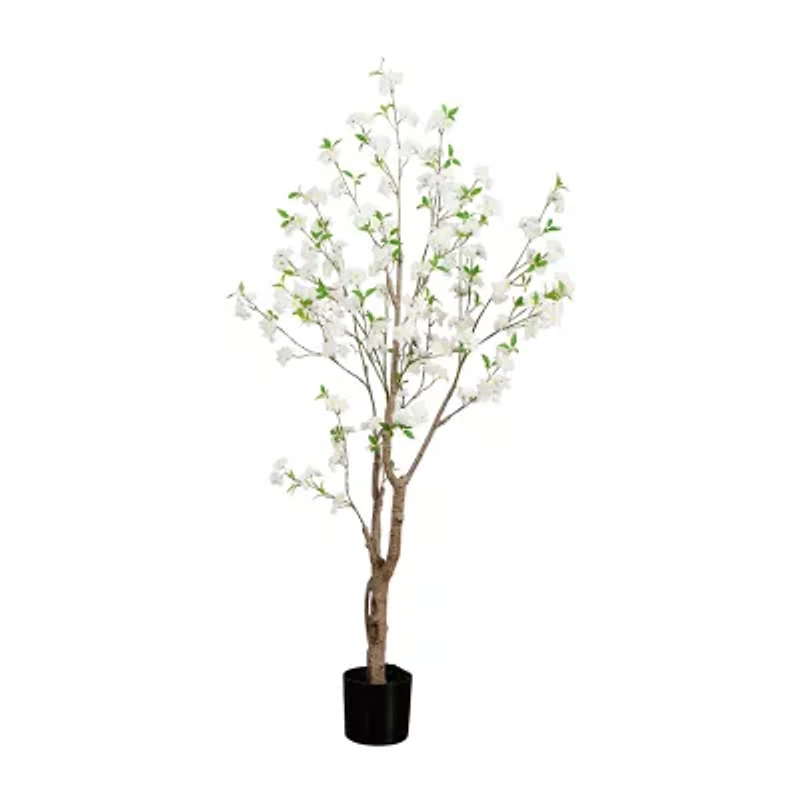 Nearly Natural 6ft. Green Deluxe Cherry Blossom Artificial Tree