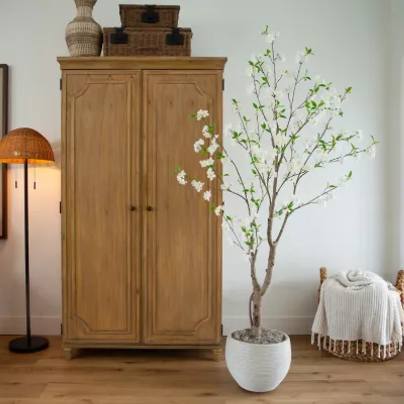 Nearly Natural 6ft. Green Deluxe Cherry Blossom Artificial Tree