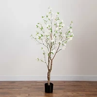 Nearly Natural 6ft. Green Deluxe Cherry Blossom Artificial Tree