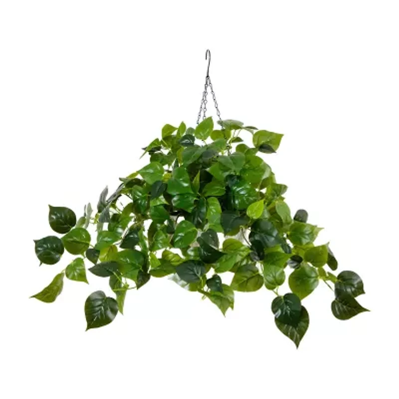Nearly Natural 24in. Green Lighted Philodendron Artificial Plant