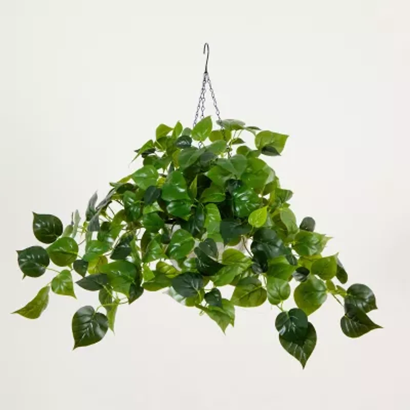 Nearly Natural 24in. Green Lighted Philodendron Artificial Plant