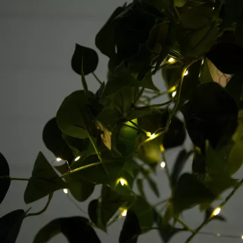 Nearly Natural 24in. Green Lighted Philodendron Artificial Plant
